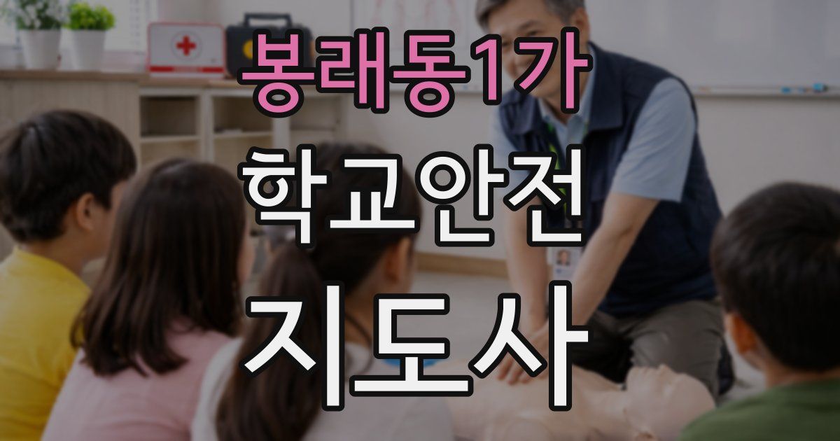 봉래동1가 학교안전지도사 자격증