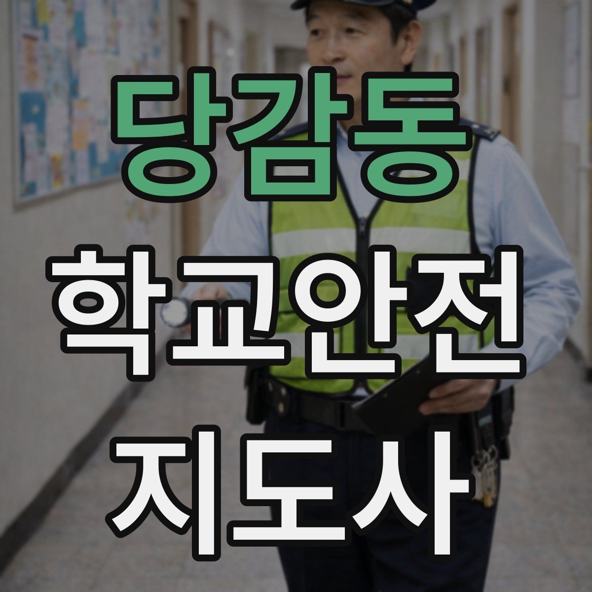 당감동 학교안전지도사 자격증 스쿨존에서 뛰는 아이를 안전하게 멈추는 방법