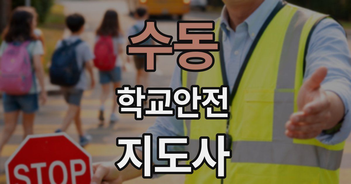수동 학교안전지도사 자격증