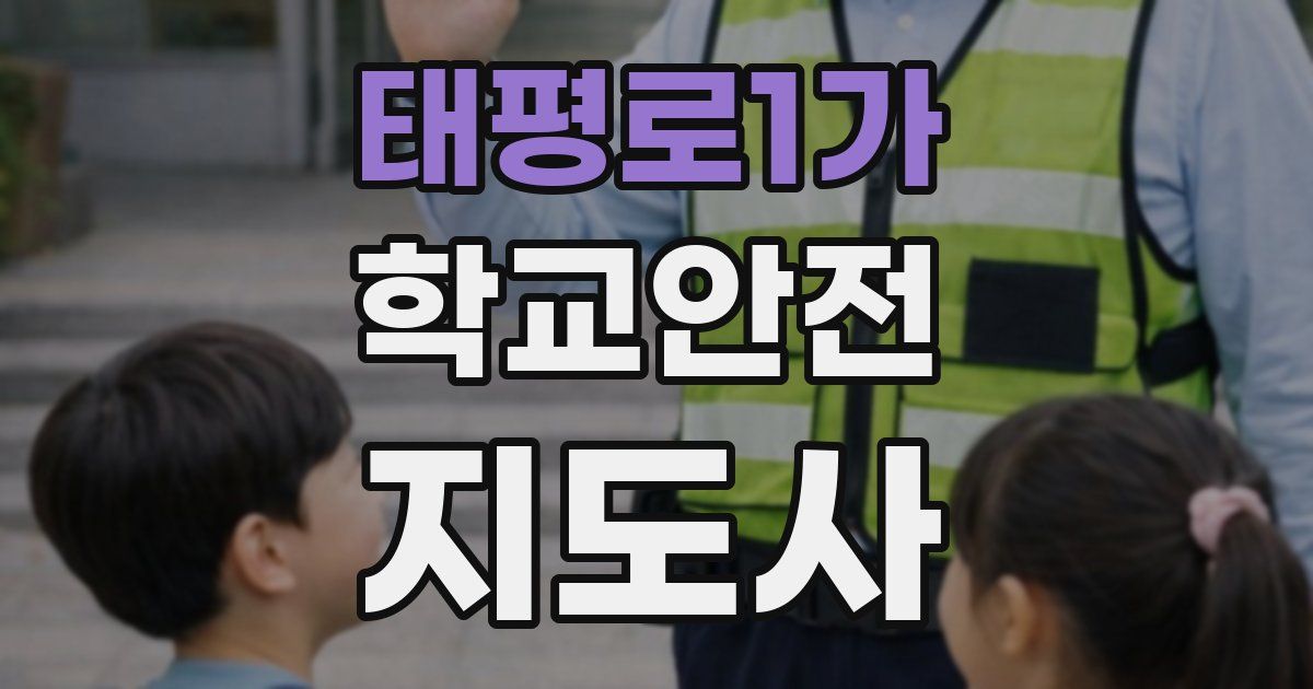 태평로1가 학교안전지도사 자격증