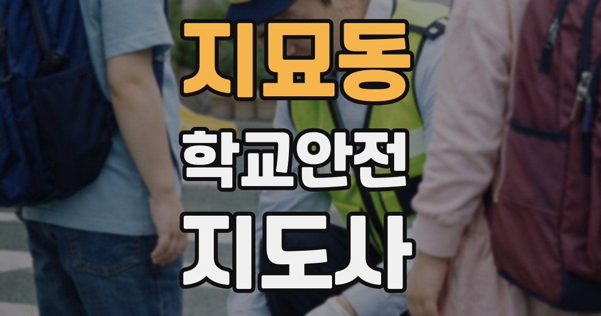 지묘동 학교안전지도사 자격증