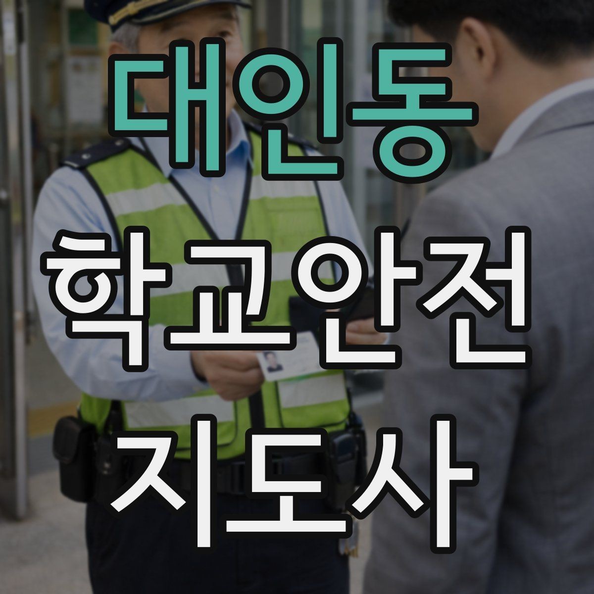 대인동 학교안전지도사 자격증 출혈 타박상 발생 시 대처 요령