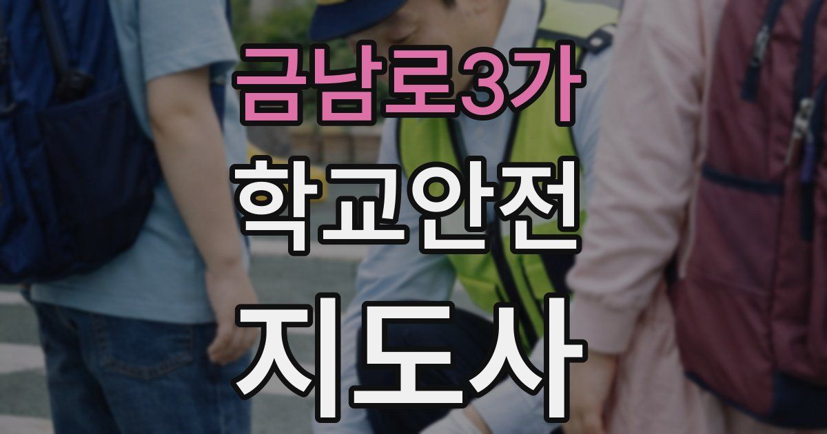 금남로3가 학교안전지도사 자격증