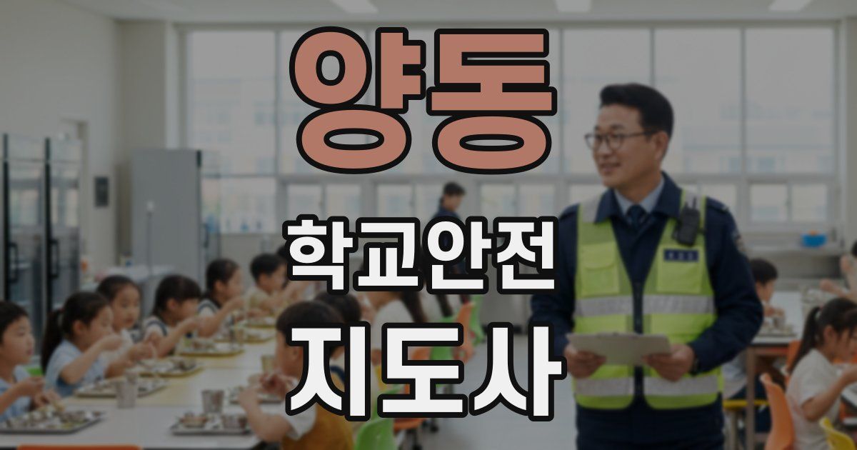 양동 학교안전지도사 자격증