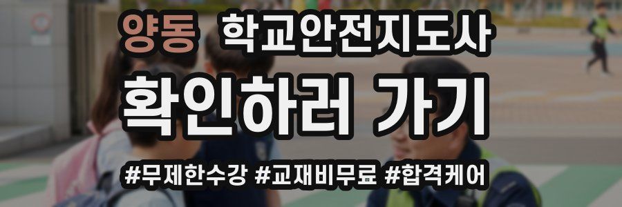 양동 학교안전지도사 자격증