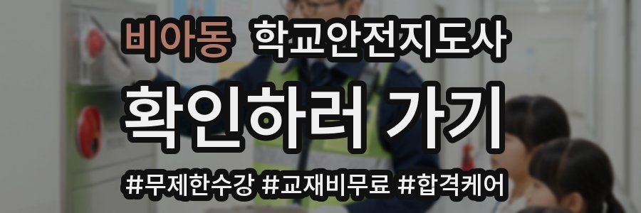 비아동 학교안전지도사 자격증