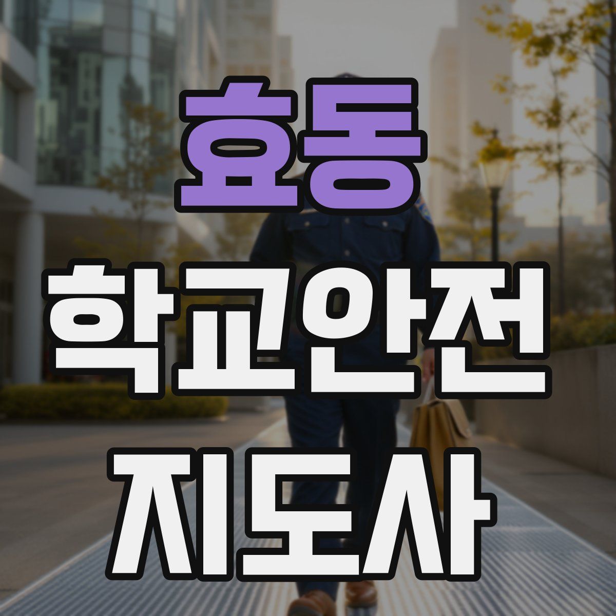 효동 학교안전지도사 자격증