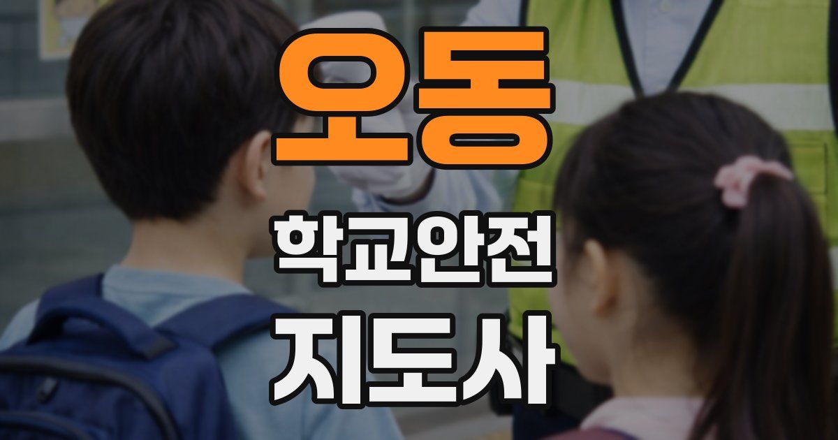 오동 학교안전지도사 자격증