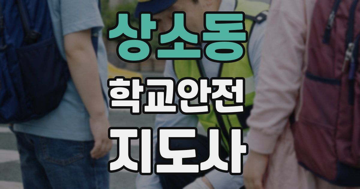 상소동 학교안전지도사 자격증