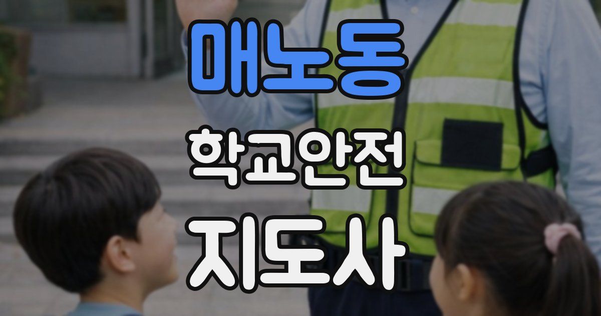 매노동 학교안전지도사 자격증
