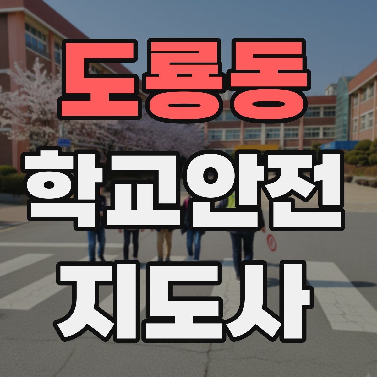 도룡동 학교안전지도사 자격증 우천 강설 시 등하교 안전 운영