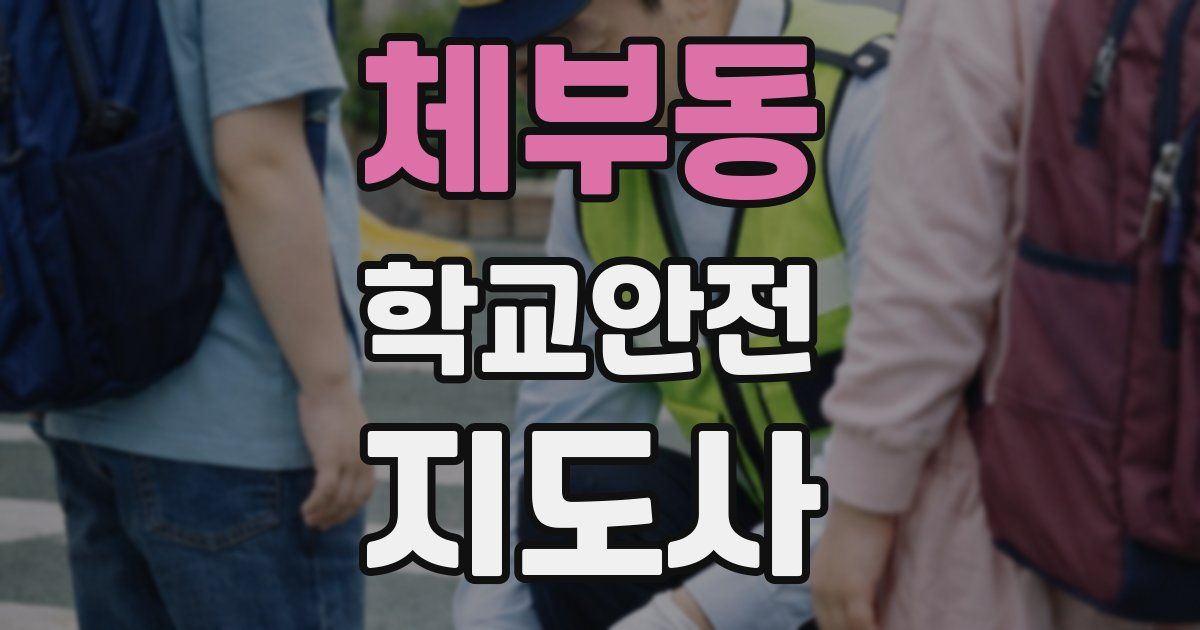 체부동 학교안전지도사 자격증