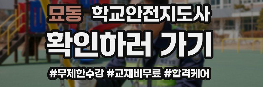 묘동 학교안전지도사 자격증