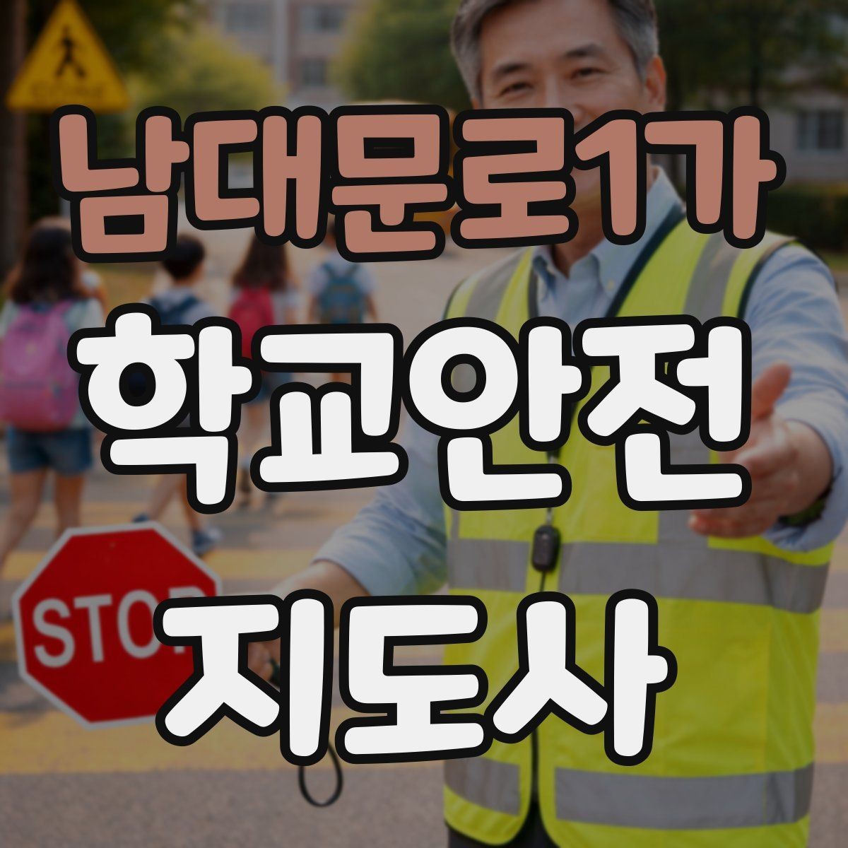 남대문로1가 학교안전지도사 자격증 스쿨존 캠페인을 기획할 때 고려할 점