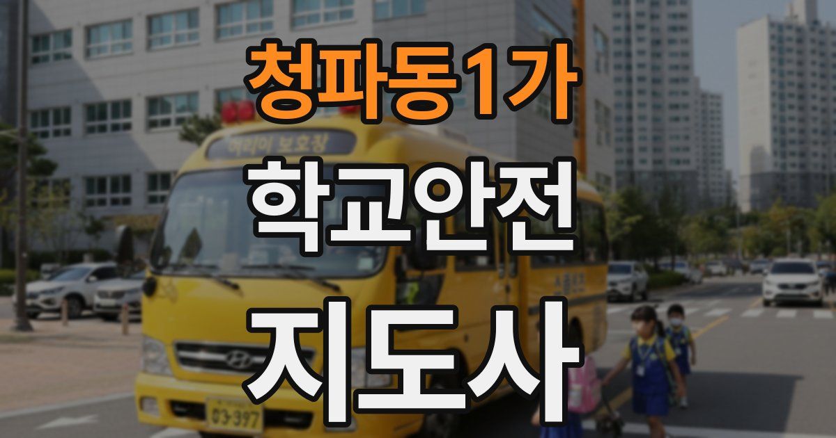 청파동1가 학교안전지도사 자격증
