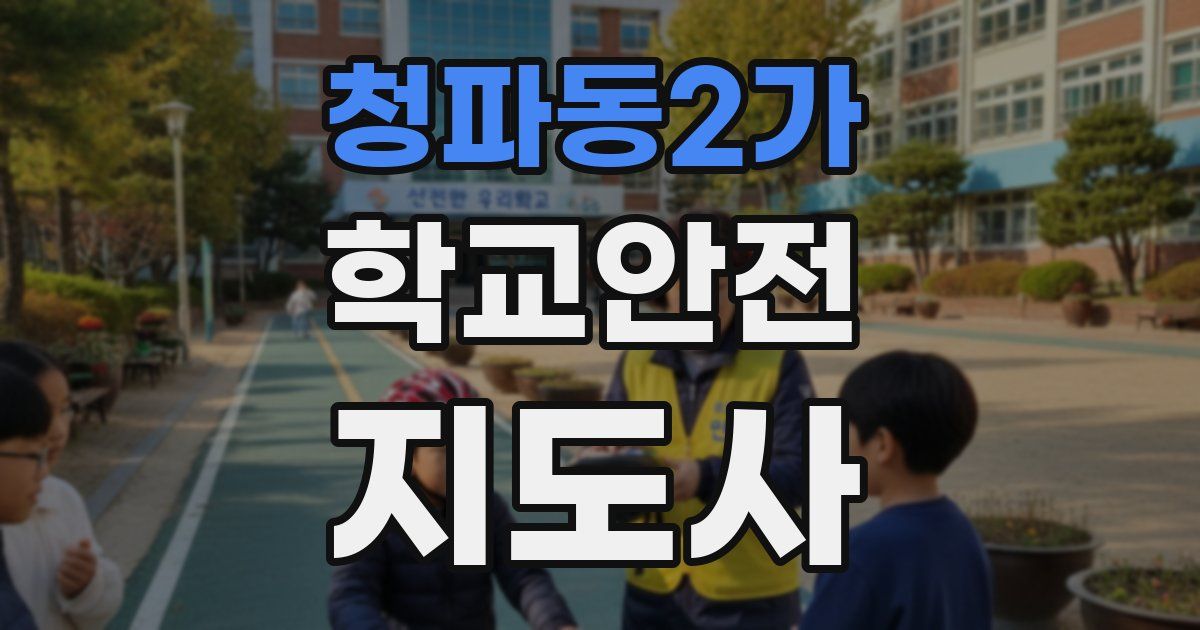 청파동2가 학교안전지도사 자격증