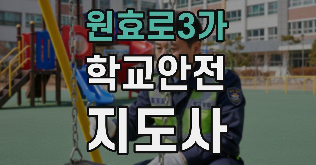 원효로3가 학교안전지도사 자격증