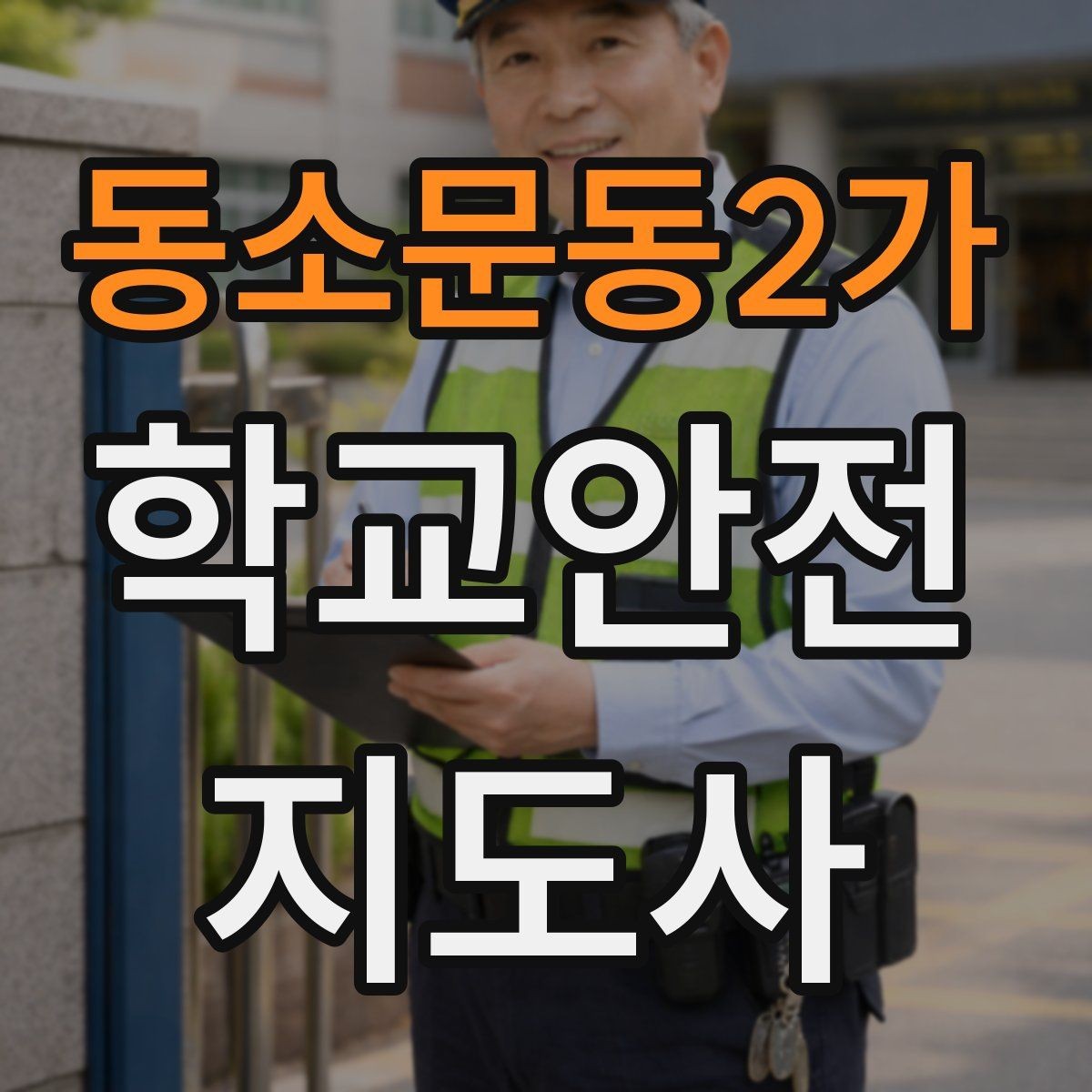 동소문동2가 학교안전지도사 자격증 미세먼지 심한 날 활동 조정 기준