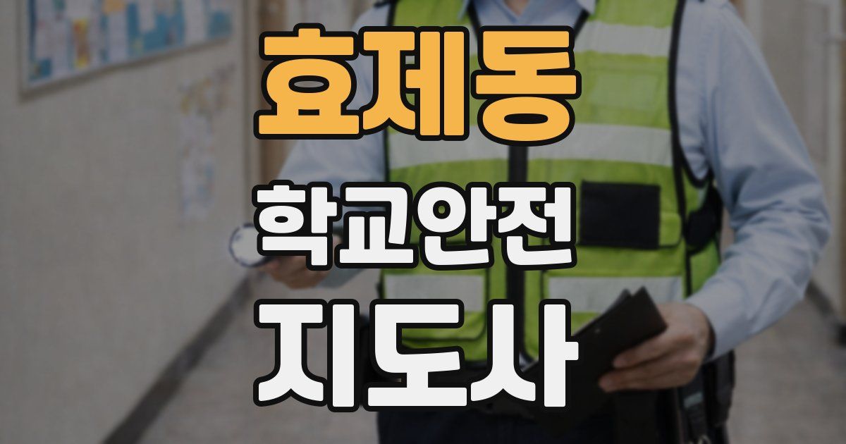 효제동 학교안전지도사 자격증