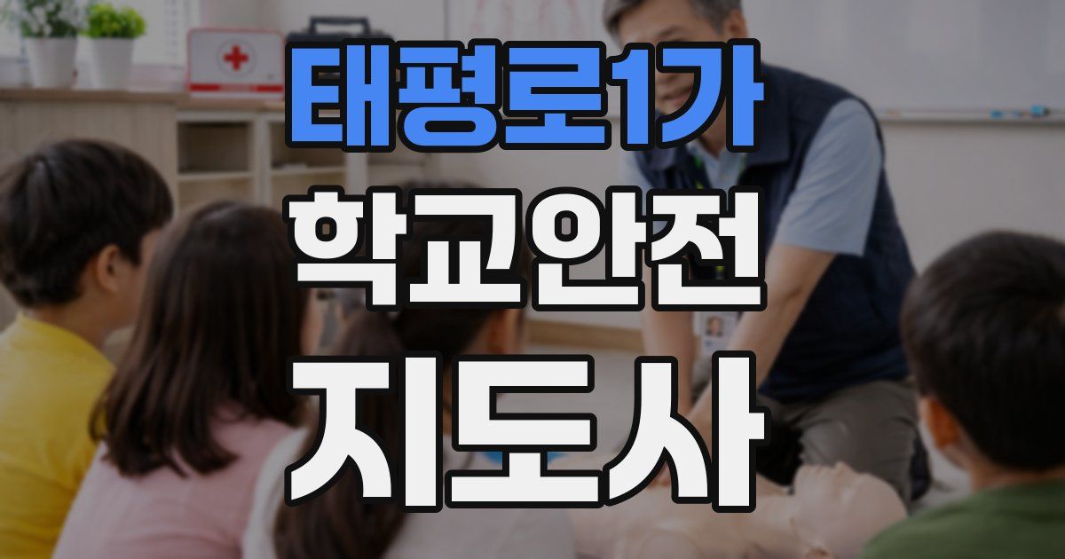 태평로1가 학교안전지도사 자격증