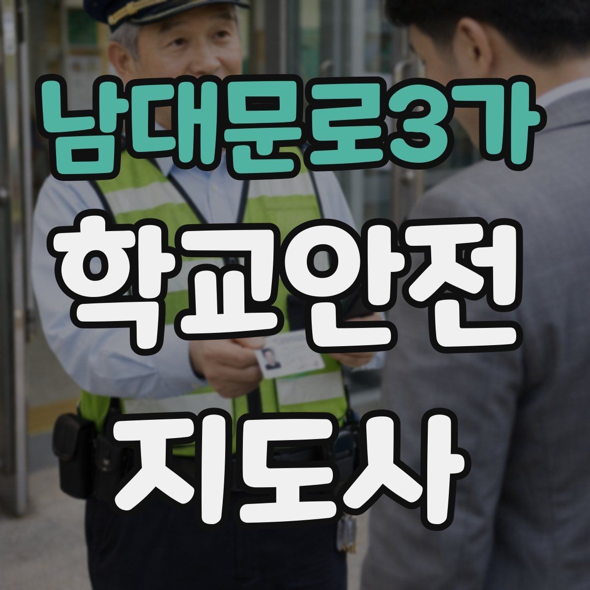 남대문로3가 학교안전지도사 자격증 사진 촬영 공유 시 주의사항