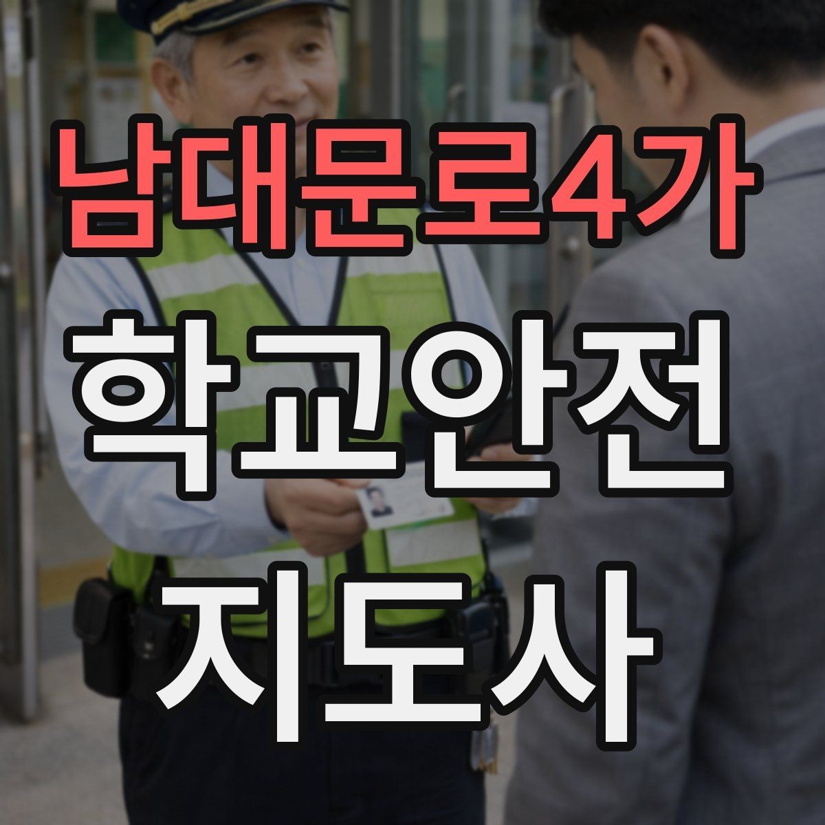 남대문로4가 학교안전지도사 자격증 실습 시간 안전수칙을 쉽게 안내하는 방법