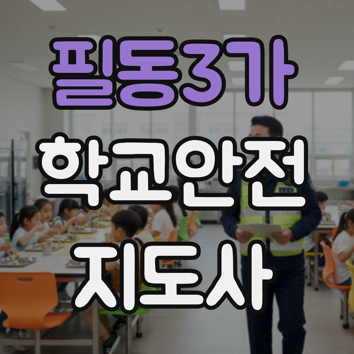 필동3가 학교안전지도사 자격증