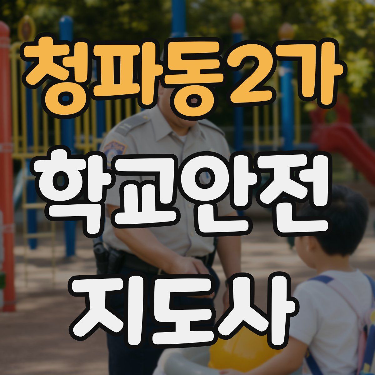 청파동2가 학교안전지도사 자격증