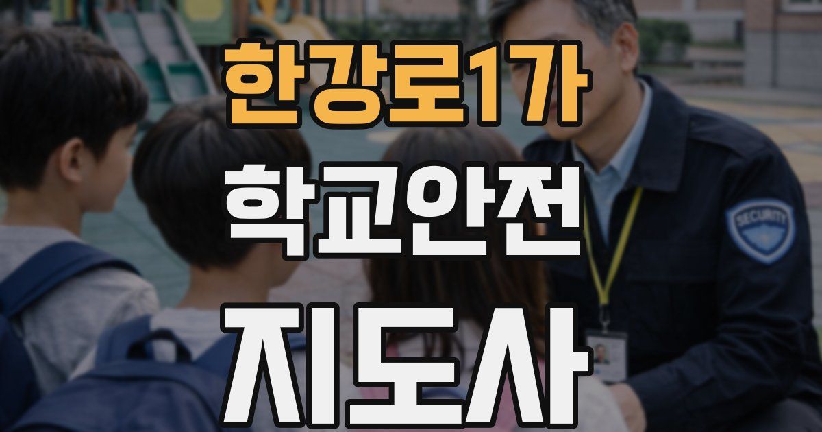 한강로1가 학교안전지도사 자격증