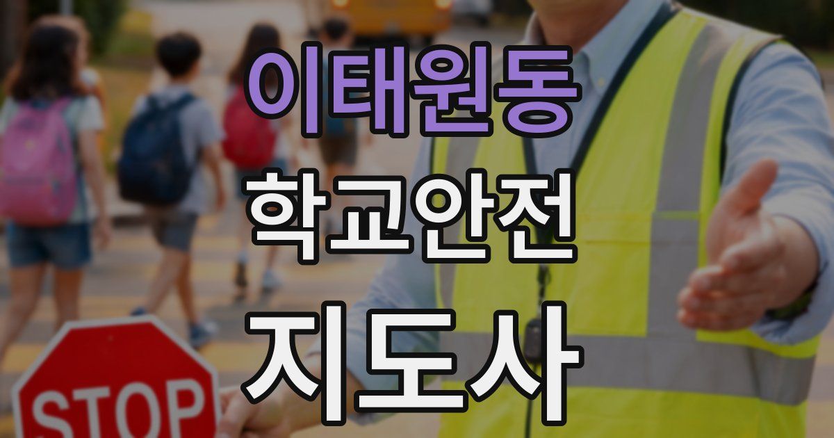 이태원동 학교안전지도사 자격증