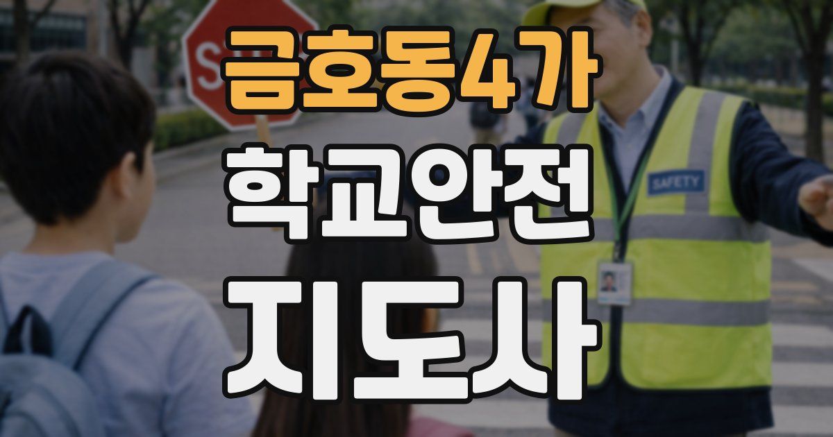 금호동4가 학교안전지도사 자격증