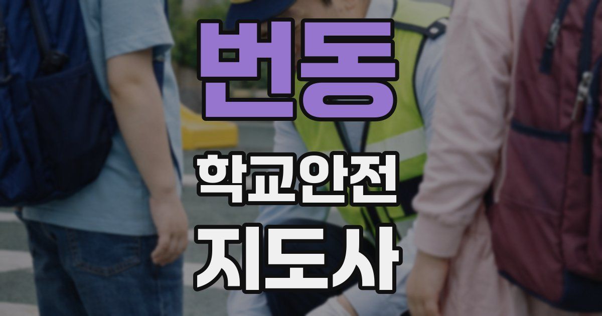 번동 학교안전지도사 자격증