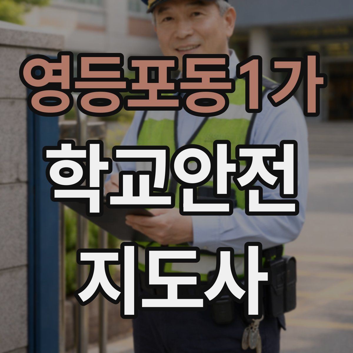 영등포동1가 학교안전지도사 자격증 횡단보도 앞에서 꼭 지켜야 할 지도 원칙