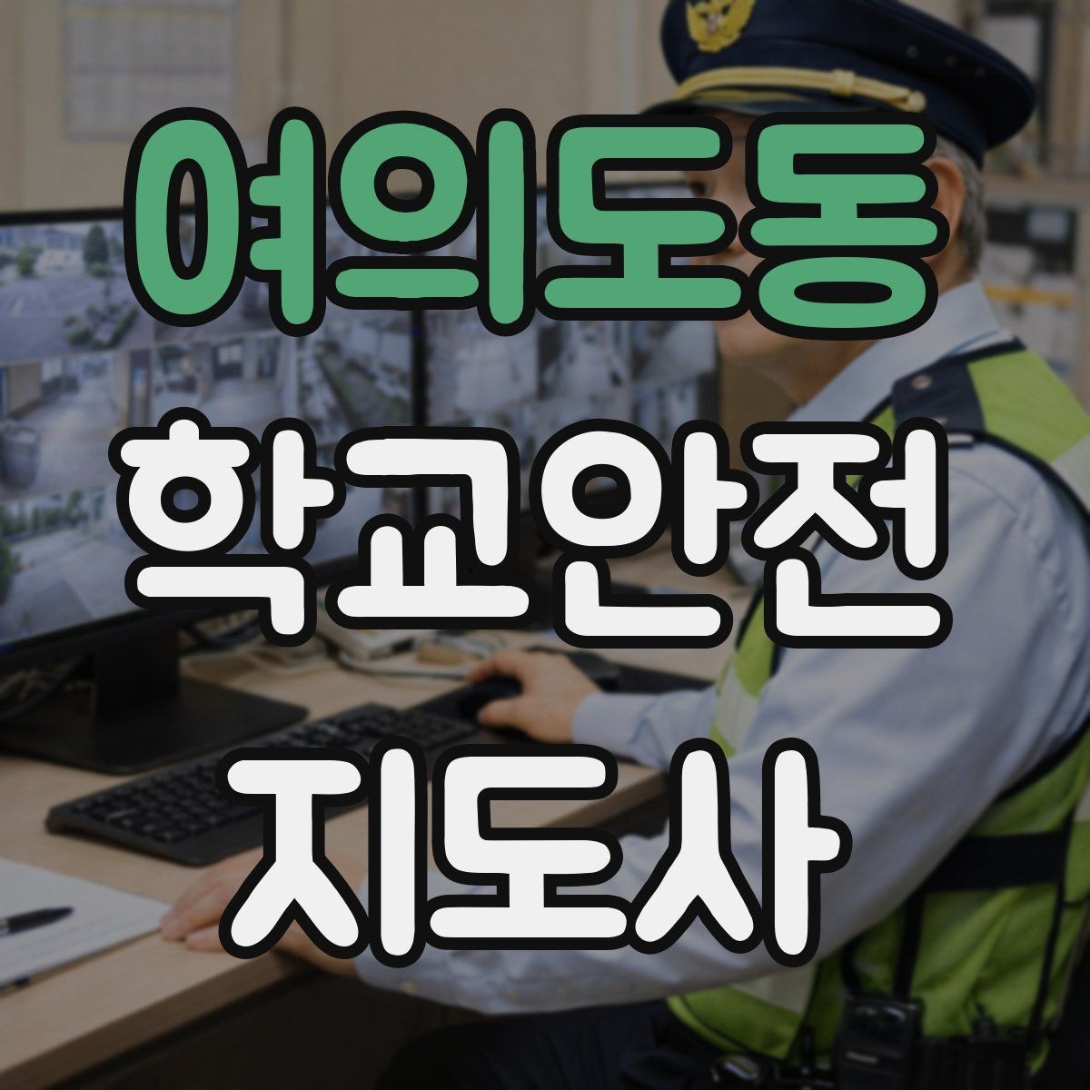 여의도동 학교안전지도사 자격증 등굣길 안전지도에서 가장 중요한 한 가지