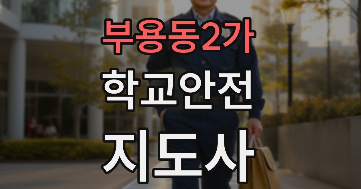 부용동2가 학교안전지도사 자격증