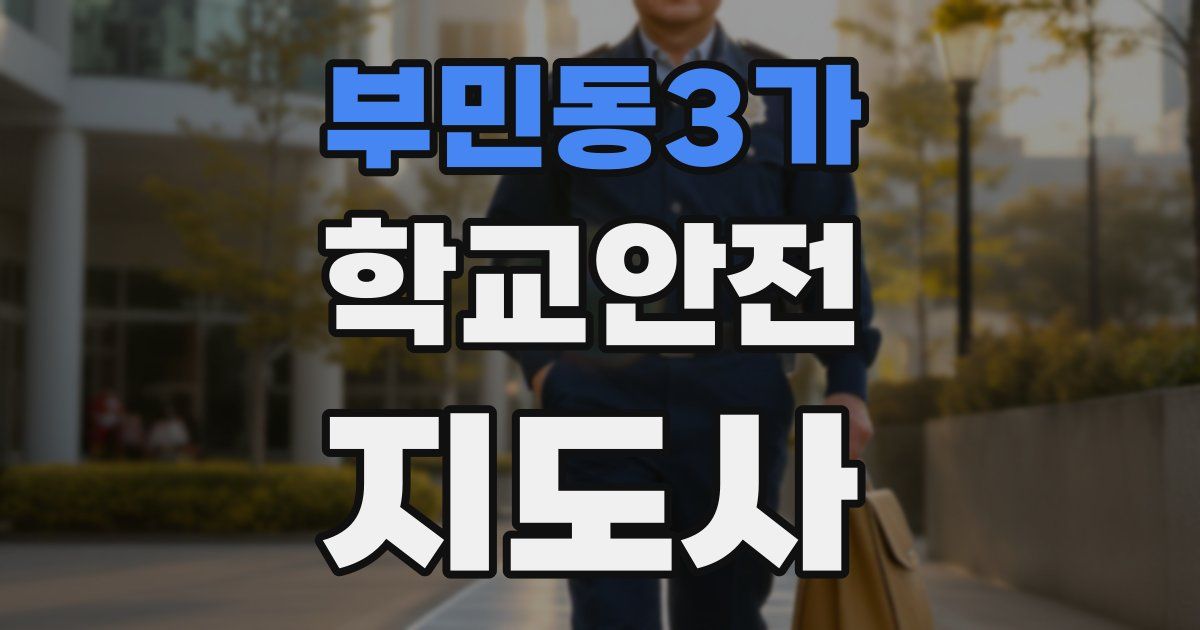 부민동3가 학교안전지도사 자격증