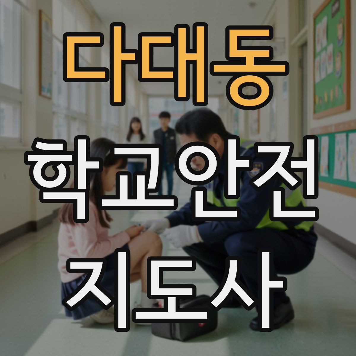 다대동 학교안전지도사 자격증 신학기 등하교 혼잡 대비 요령