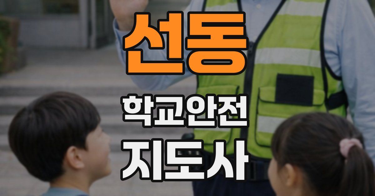 선동 학교안전지도사 자격증