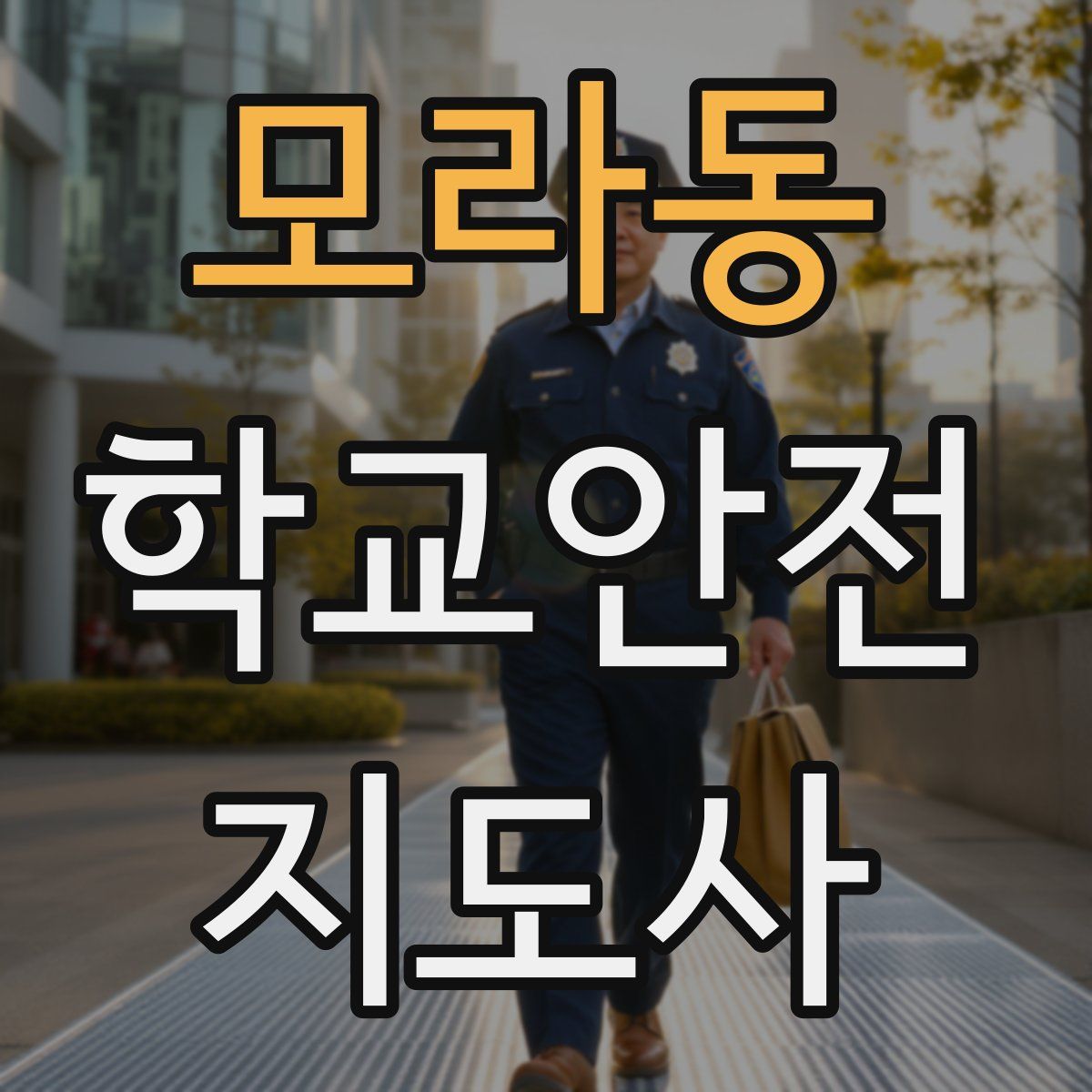 모라동 학교안전지도사 자격증