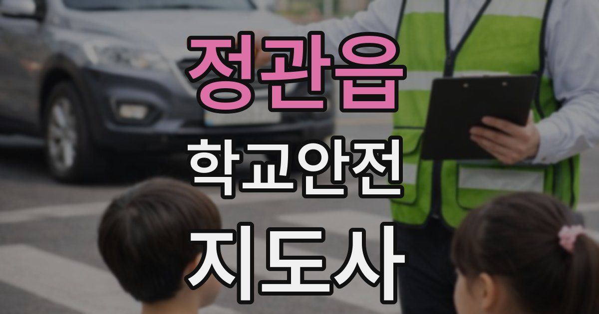 정관읍 학교안전지도사 자격증