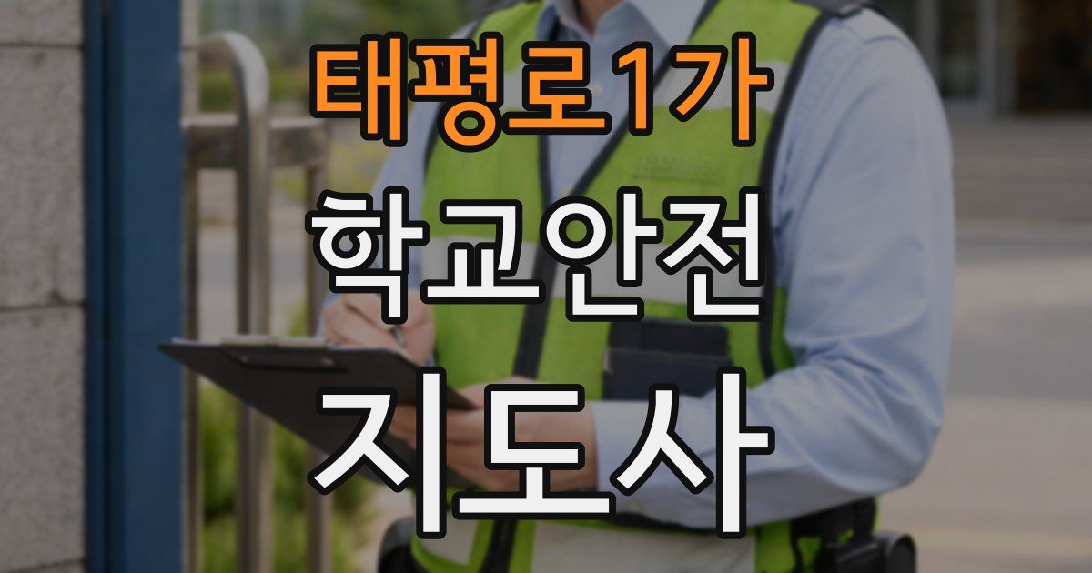 태평로1가 학교안전지도사 자격증