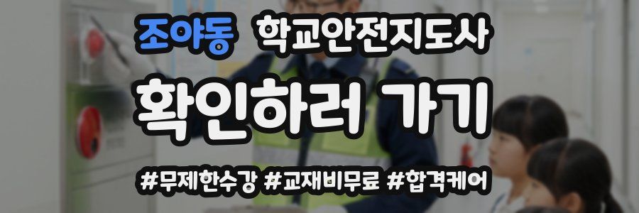 조야동 학교안전지도사 자격증