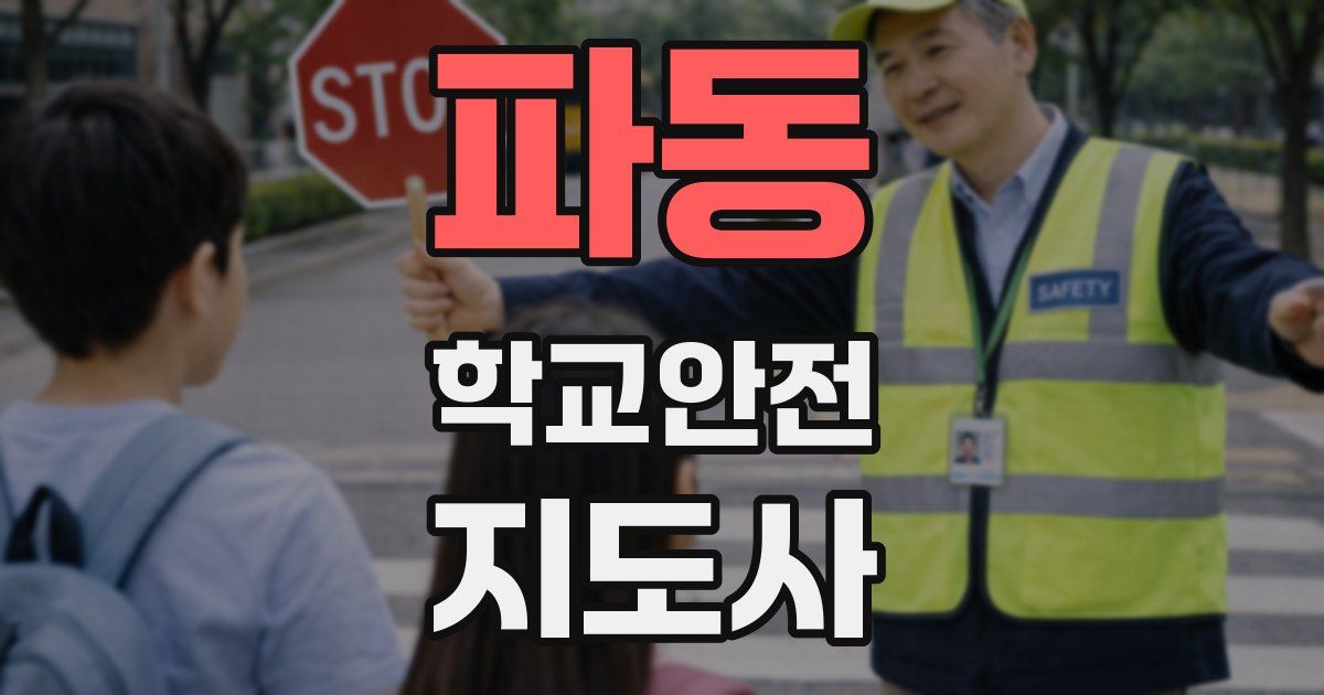 파동 학교안전지도사 자격증