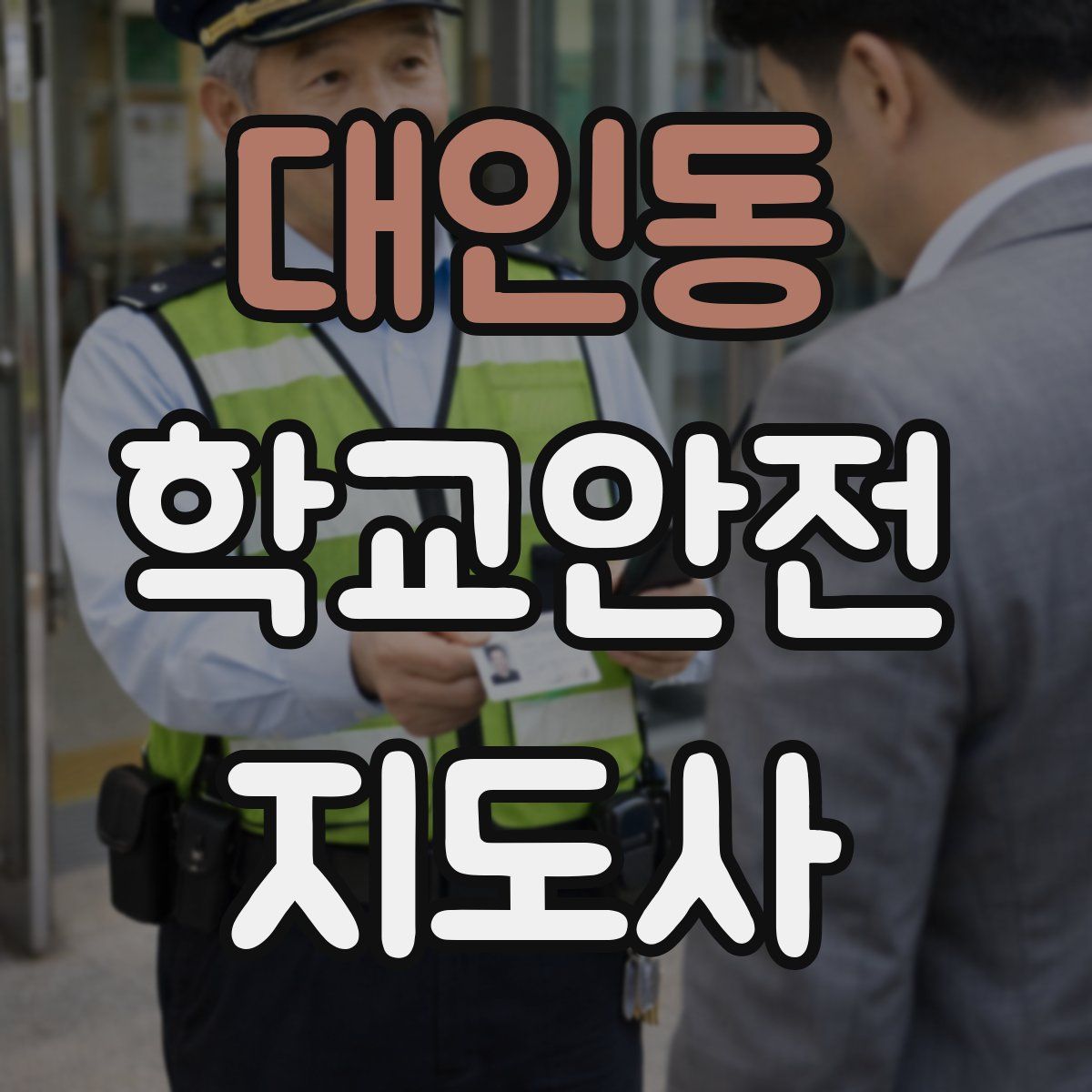 대인동 학교안전지도사 자격증