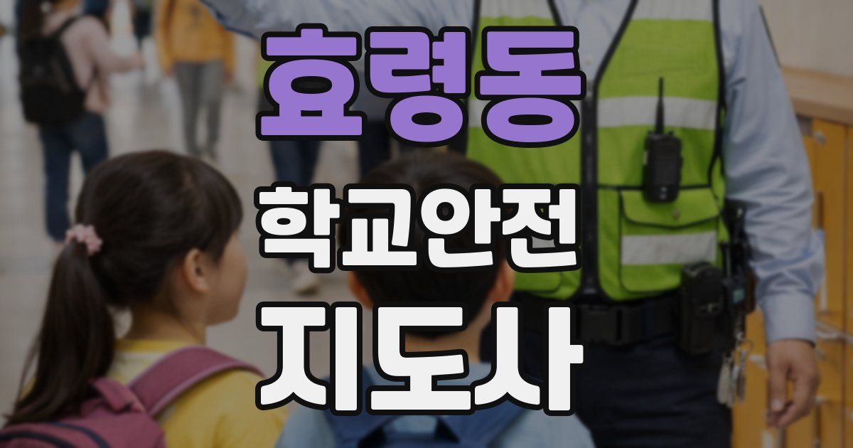 효령동 학교안전지도사 자격증