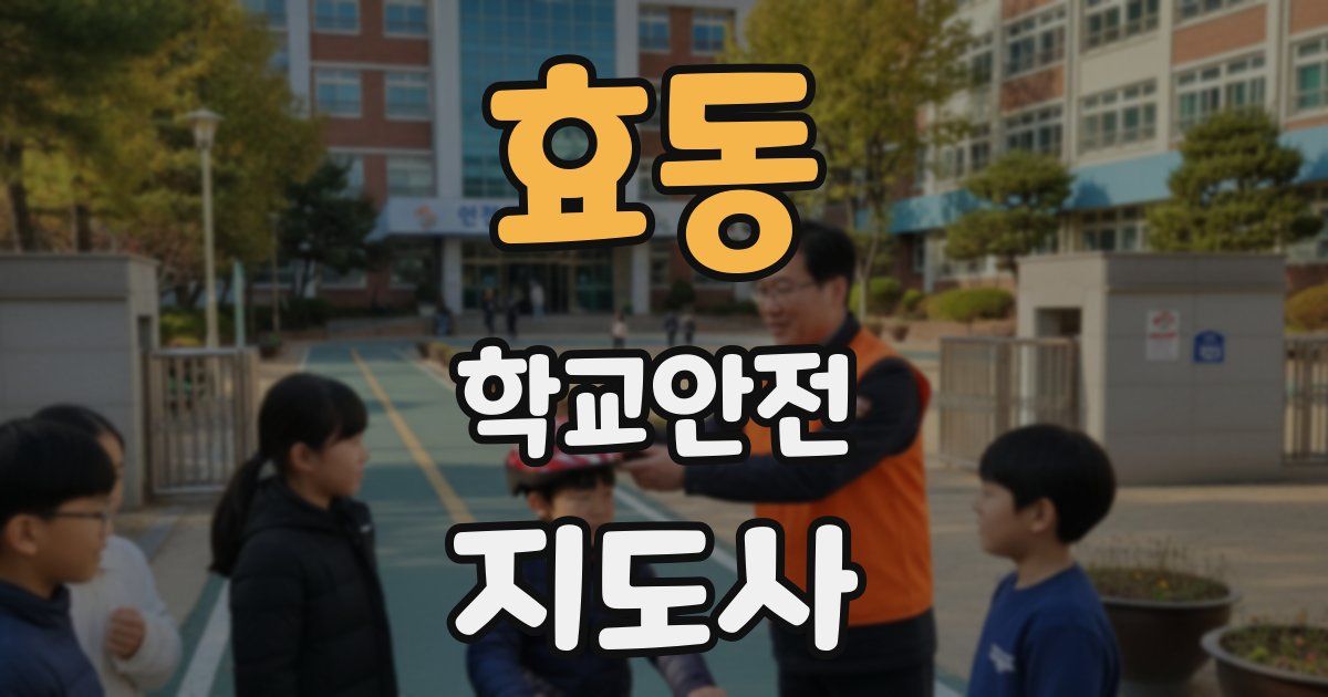 효동 학교안전지도사 자격증