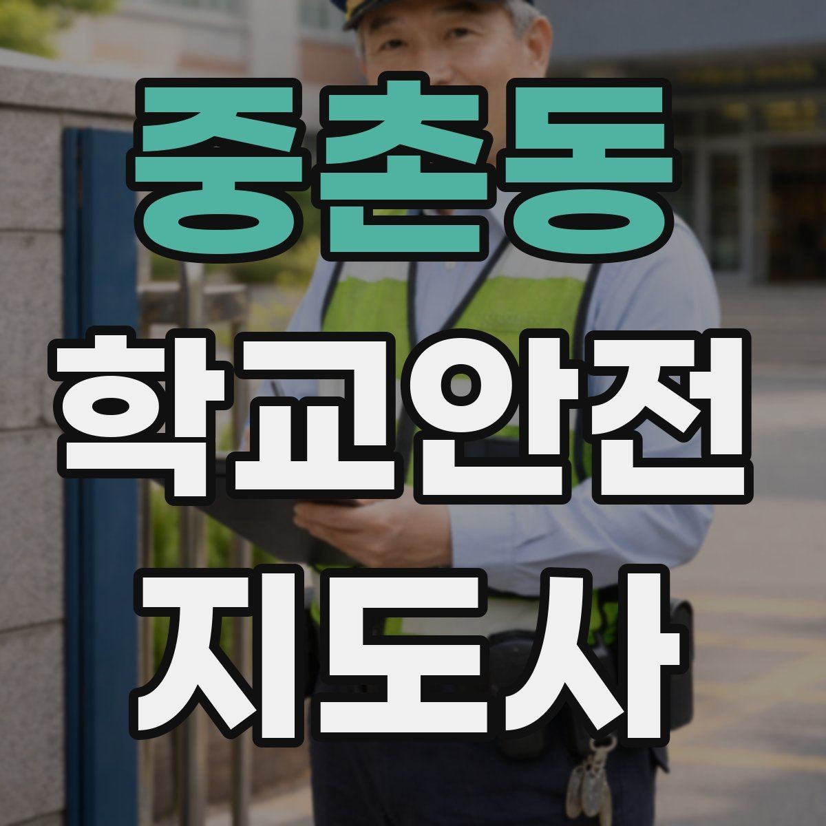 중촌동 학교안전지도사 자격증 스쿨존 캠페인 문구를 정하는 기준