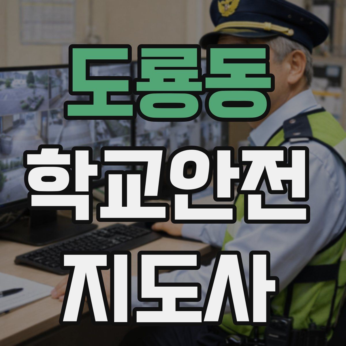 도룡동 학교안전지도사 자격증 공사 차량이 많은 날 통학로 안내 요령