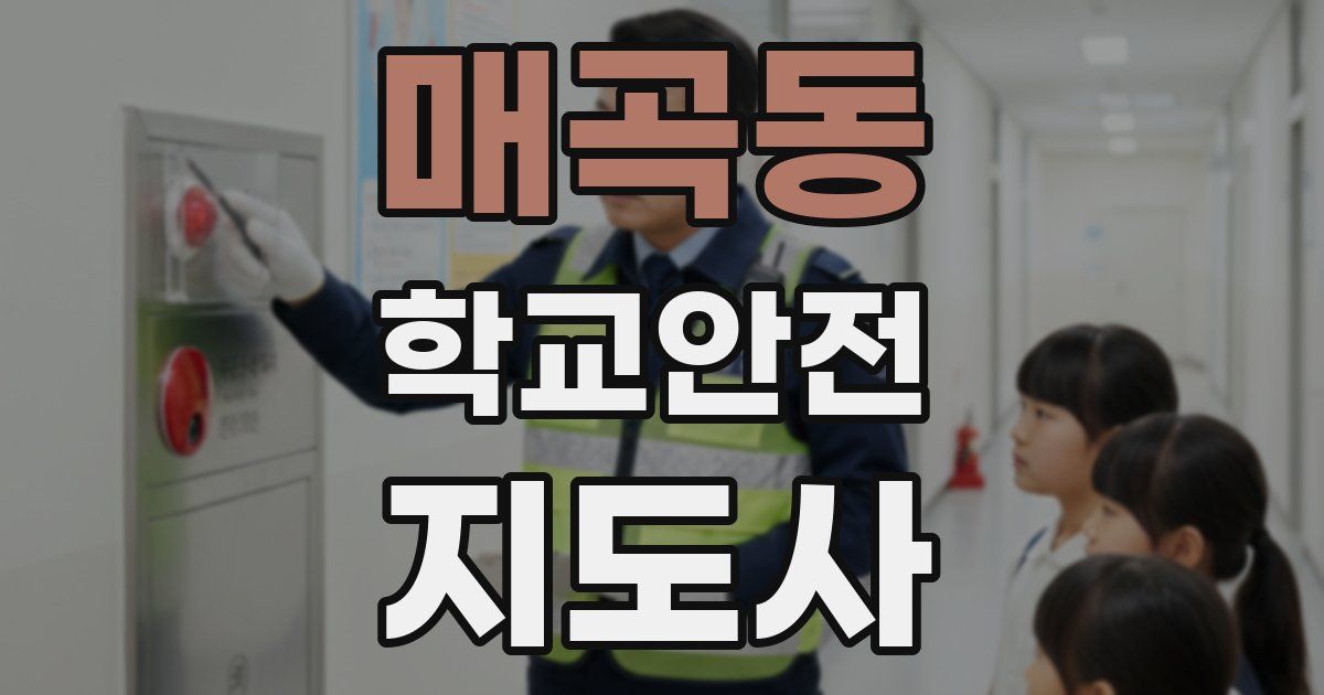매곡동 학교안전지도사 자격증