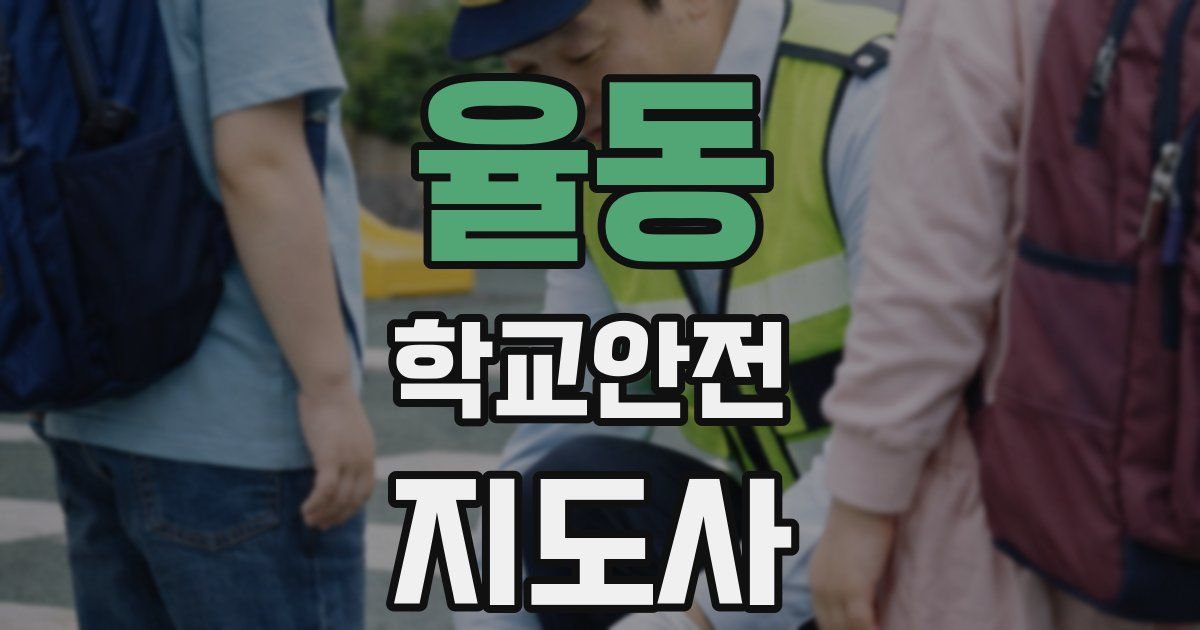 율동 학교안전지도사 자격증